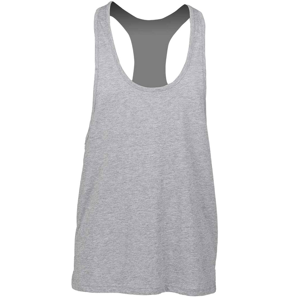 Heather Grey - Front - SF Mens Muscle Heather Tank Top