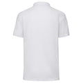White - Back - Fruit of the Loom Mens Polycotton Pique Polo Shirt