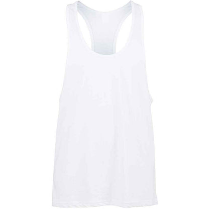 White - Front - SF Mens Muscle Tank Top