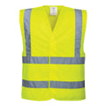 Yellow - Front - Portwest Unisex Adult Hi-Vis Vest