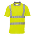 Yellow - Front - Portwest Unisex Adult Hi-Vis Polo Shirt