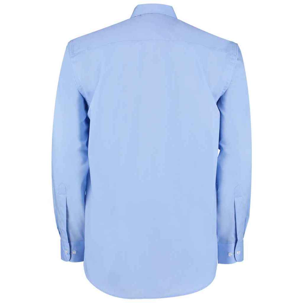 Light Blue - Back - Kustom Kit Mens Classic Long-Sleeved Business Shirt