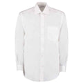 White - Front - Kustom Kit Mens Classic Long-Sleeved Business Shirt