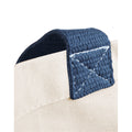 Navy - Side - Westford Mill Classic Jute Shopper Bag