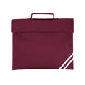 Burgundy - Front - Quadra Classic Reflective Book Bag