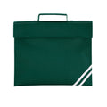 Bottle Green - Front - Quadra Classic Reflective Book Bag