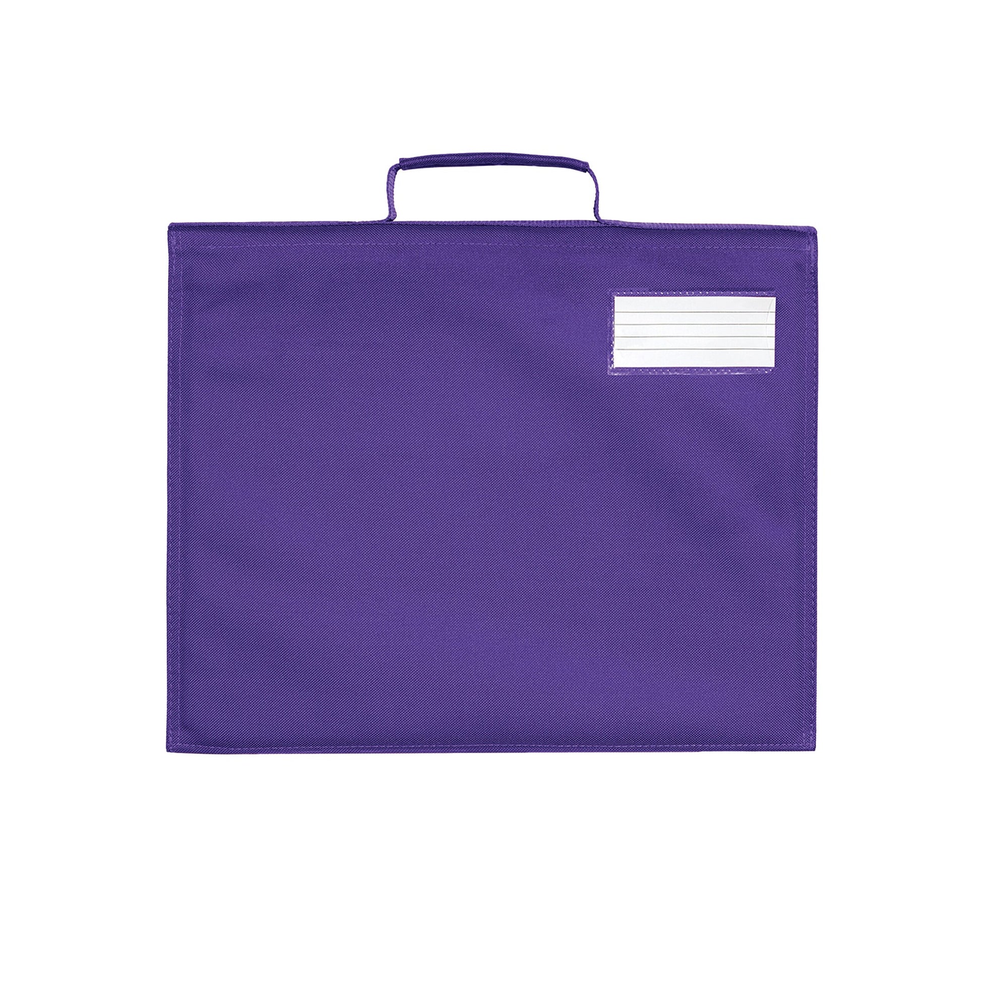 Purple - Back - Quadra Classic Reflective Book Bag