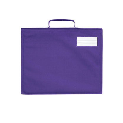 Purple - Back - Quadra Classic Reflective Book Bag