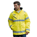 Yellow - Back - Yoko Unisex Adult Fontaine Hi-Vis Storm Jacket