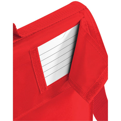 Bright Red - Side - Quadra Childrens-Kids Reflective Adjustable Strap Book Bag