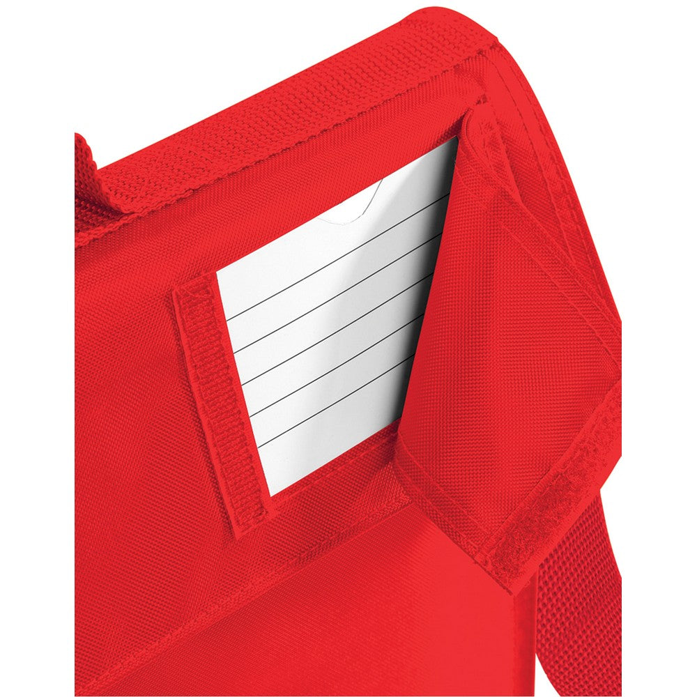 Bright Red - Side - Quadra Childrens-Kids Reflective Adjustable Strap Book Bag