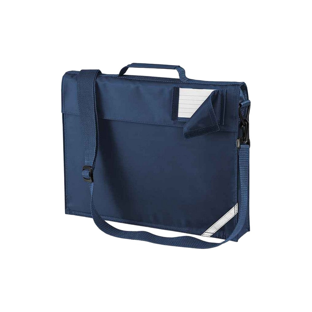 French Navy - Front - Quadra Childrens-Kids Reflective Adjustable Strap Book Bag