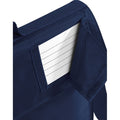 French Navy - Side - Quadra Childrens-Kids Reflective Adjustable Strap Book Bag