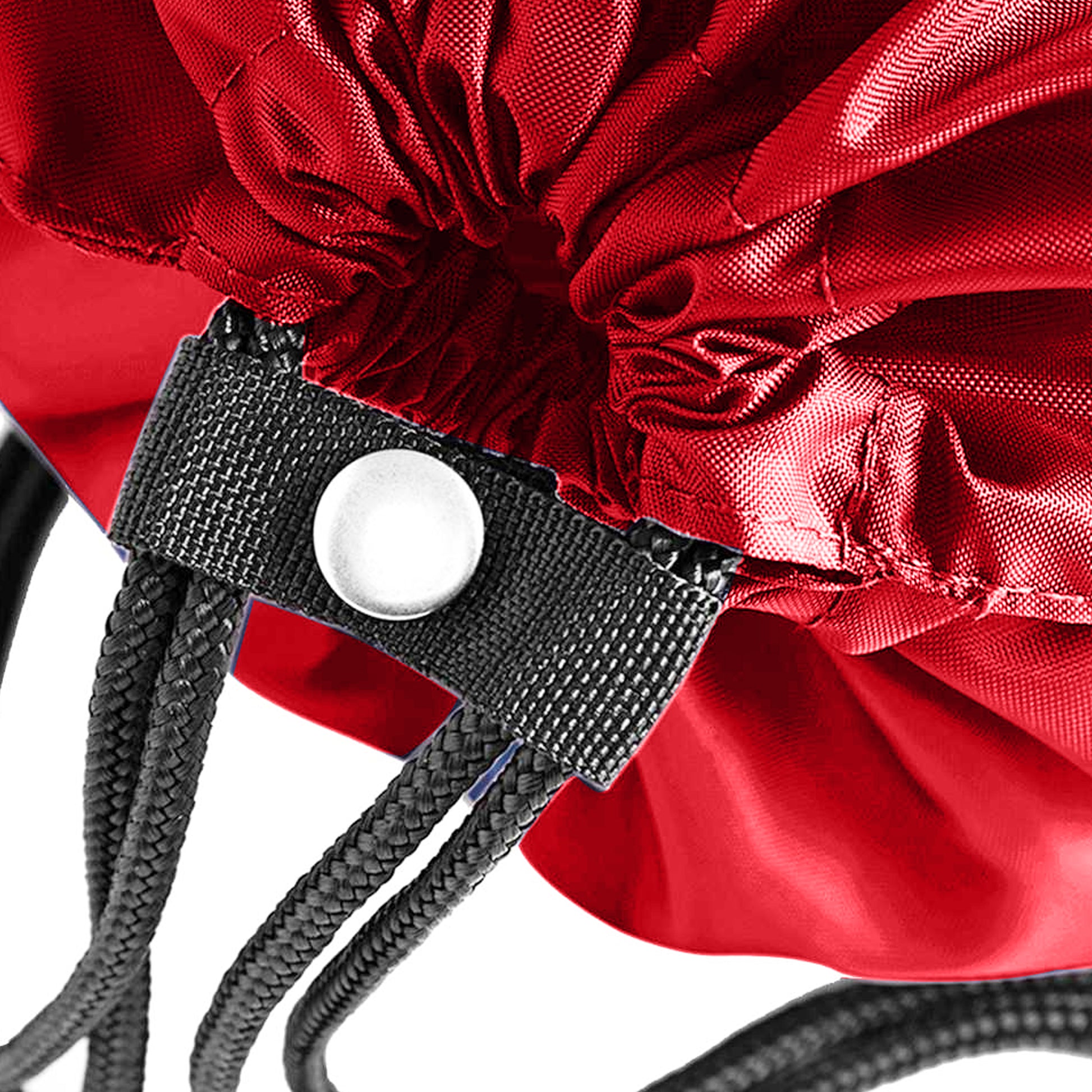 Classic Red - Back - Quadra Premium Drawstring Bag
