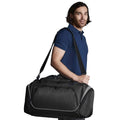 French Navy-White - Front - Quadra Pro Team Duffle Bag