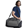 Graphite-Black-White - Back - Quadra Pro Team Duffle Bag
