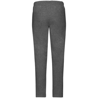Dark Heather - Back - Fruit Of The Loom Unisex Adult Classic Heather Open Hem Jogging Bottoms