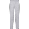 Heather Grey - Front - Fruit of the Loom Unisex Adult Classic Heather Open Hem Jogging Bottoms
