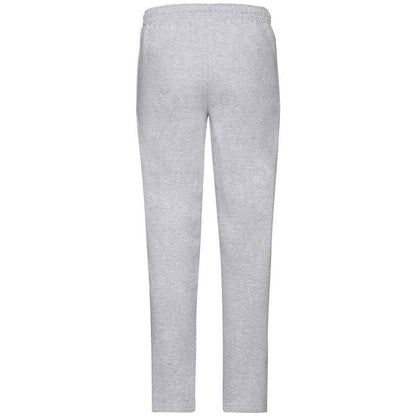 Heather Grey - Back - Fruit of the Loom Unisex Adult Classic Heather Open Hem Jogging Bottoms
