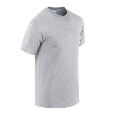 Sports Grey - Side - Gildan Mens Heavyweight T-Shirt