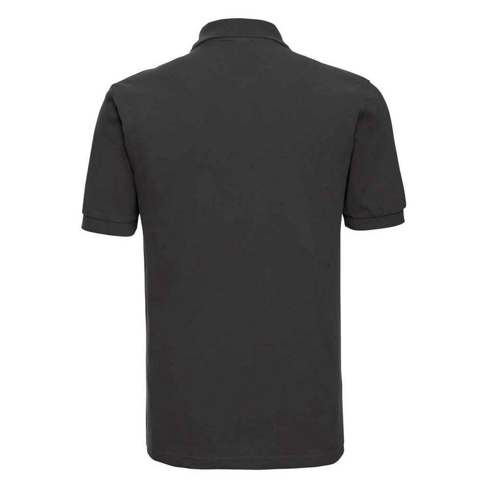 Black - Back - Russell Mens Classic Cotton Pique Polo Shirt