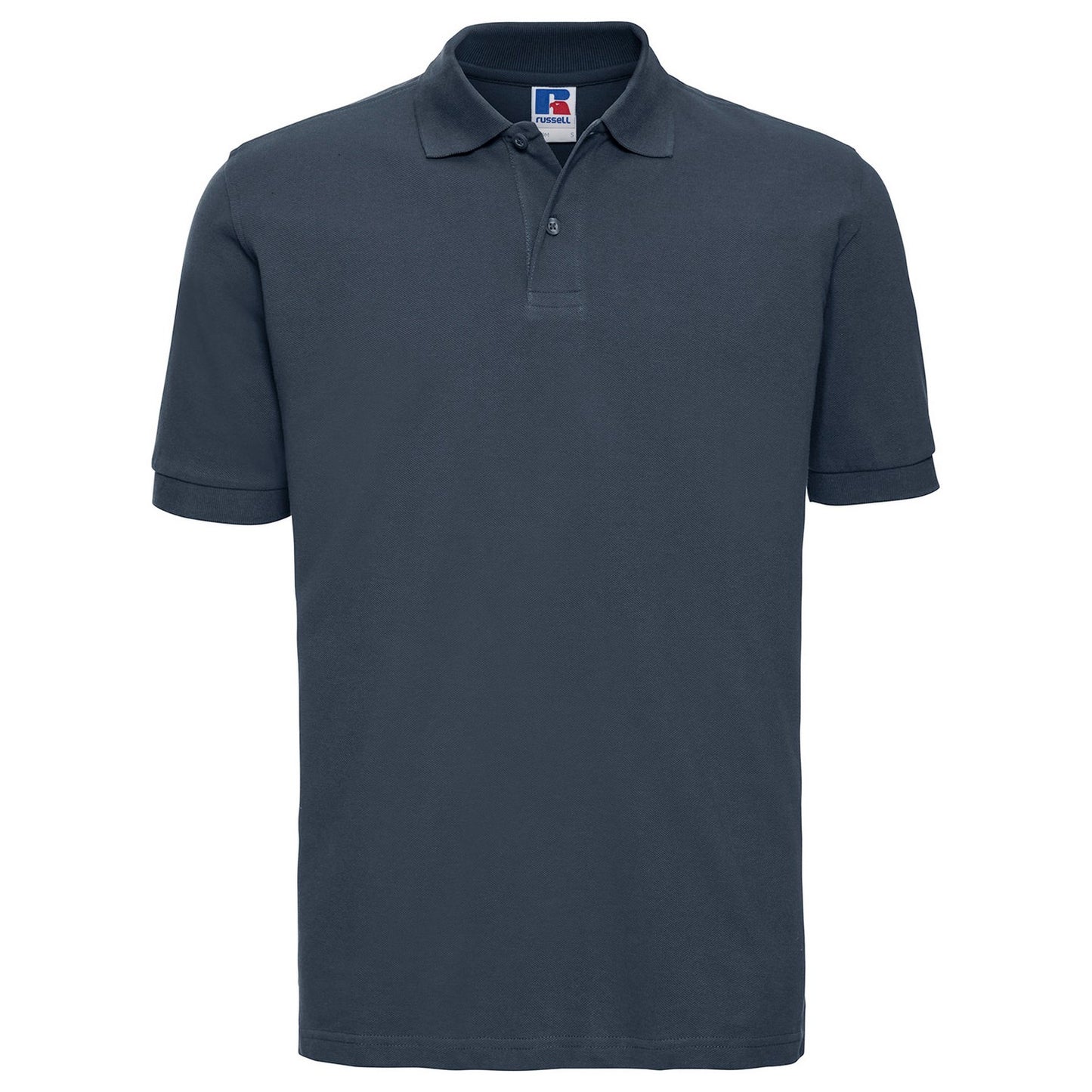 French Navy - Front - Russell Mens Classic Cotton Pique Polo Shirt