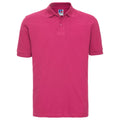 Fuchsia - Front - Russell Mens Classic Cotton Pique Polo Shirt