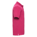 Fuchsia - Side - Russell Mens Classic Cotton Pique Polo Shirt