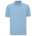 Sky Blue - Front - Russell Mens Classic Cotton Pique Polo Shirt