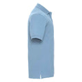 Sky Blue - Side - Russell Mens Classic Cotton Pique Polo Shirt
