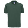 Bottle Green - Front - Russell Mens Classic Cotton Pique Polo Shirt
