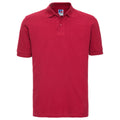 Classic Red - Front - Russell Mens Classic Cotton Pique Polo Shirt