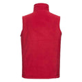 Classic Red - Back - Russell Mens Outdoor Fleece Gilet