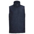 French Navy - Front - Russell Mens Outdoor Fleece Gilet
