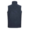 French Navy - Back - Russell Mens Outdoor Fleece Gilet
