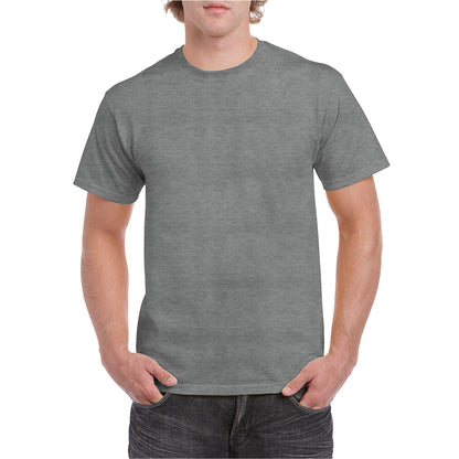 Graphite Heather - Front - Gildan Mens Heather Heavy T-Shirt