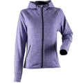 Purple Marl - Front - Tombo Womens-Ladies Lightweight Running Hoodie