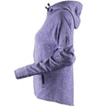 Purple Marl - Side - Tombo Womens-Ladies Lightweight Running Hoodie