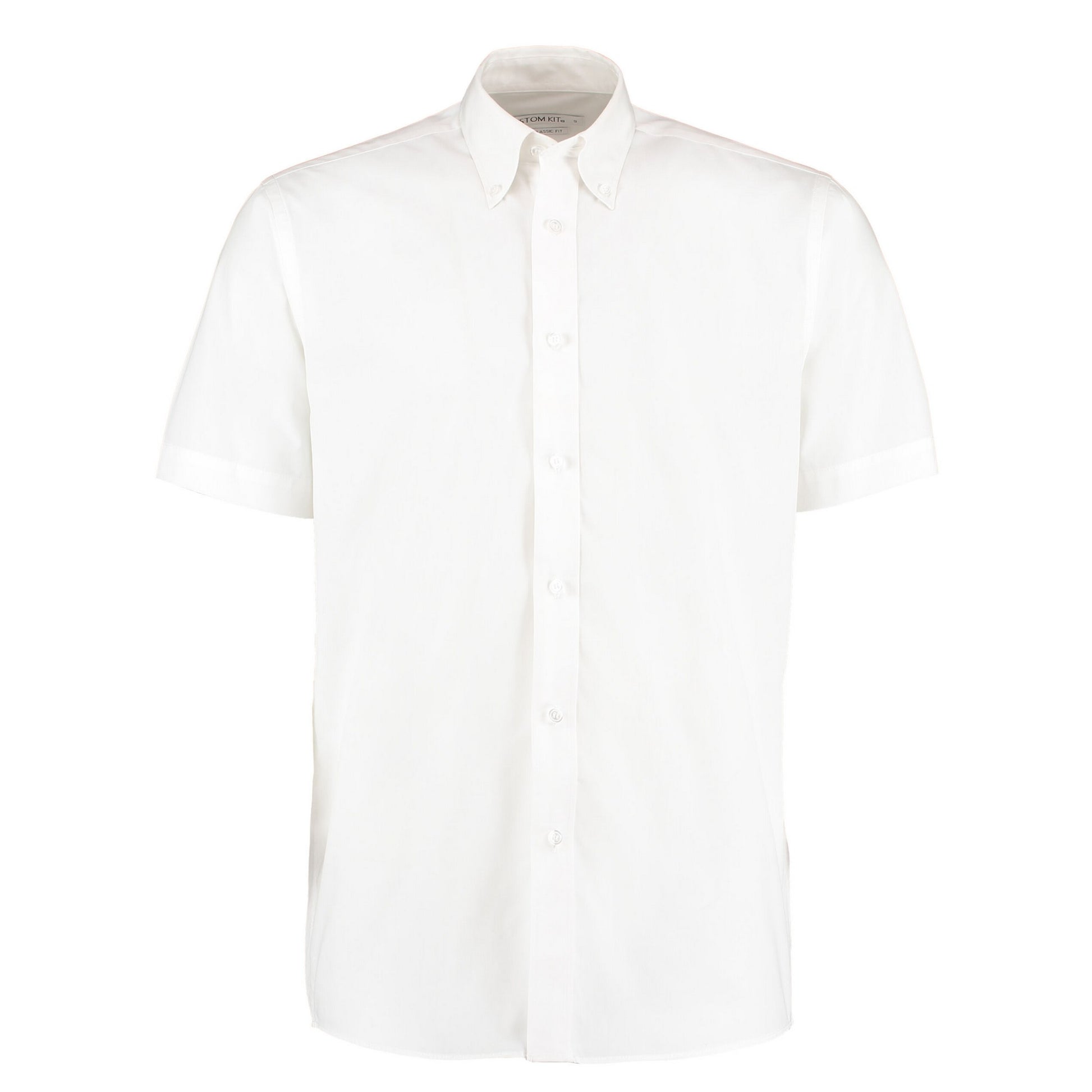 White - Front - Kustom Kit Mens Workforce Classic Short-Sleeved Shirt