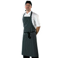 Navy-White - Back - Dennys Unisex Adult Stripe Apron