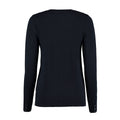 Navy - Back - Kustom Kit Womens-Ladies Arundel Round Neck Cardigan