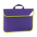 Purple - Front - Quadra Hi-Vis Book Bag