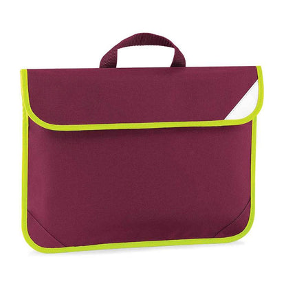 Burgundy - Front - Quadra Hi-Vis Book Bag