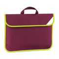 Burgundy - Front - Quadra Hi-Vis Book Bag