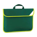 Bottle Green - Front - Quadra Hi-Vis Book Bag