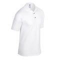 White - Side - Gildan Mens Jersey Polo Shirt