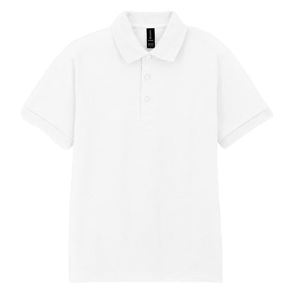 White - Front - Gildan Mens Jersey Polo Shirt