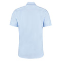 Light Blue - Back - Kustom Kit Mens Premium Corporate Short-Sleeved Shirt
