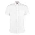 White - Front - Kustom Kit Mens Premium Corporate Short-Sleeved Shirt