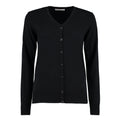 Black - Front - Kustom Kit Womens-Ladies Arundel V Neck Cardigan